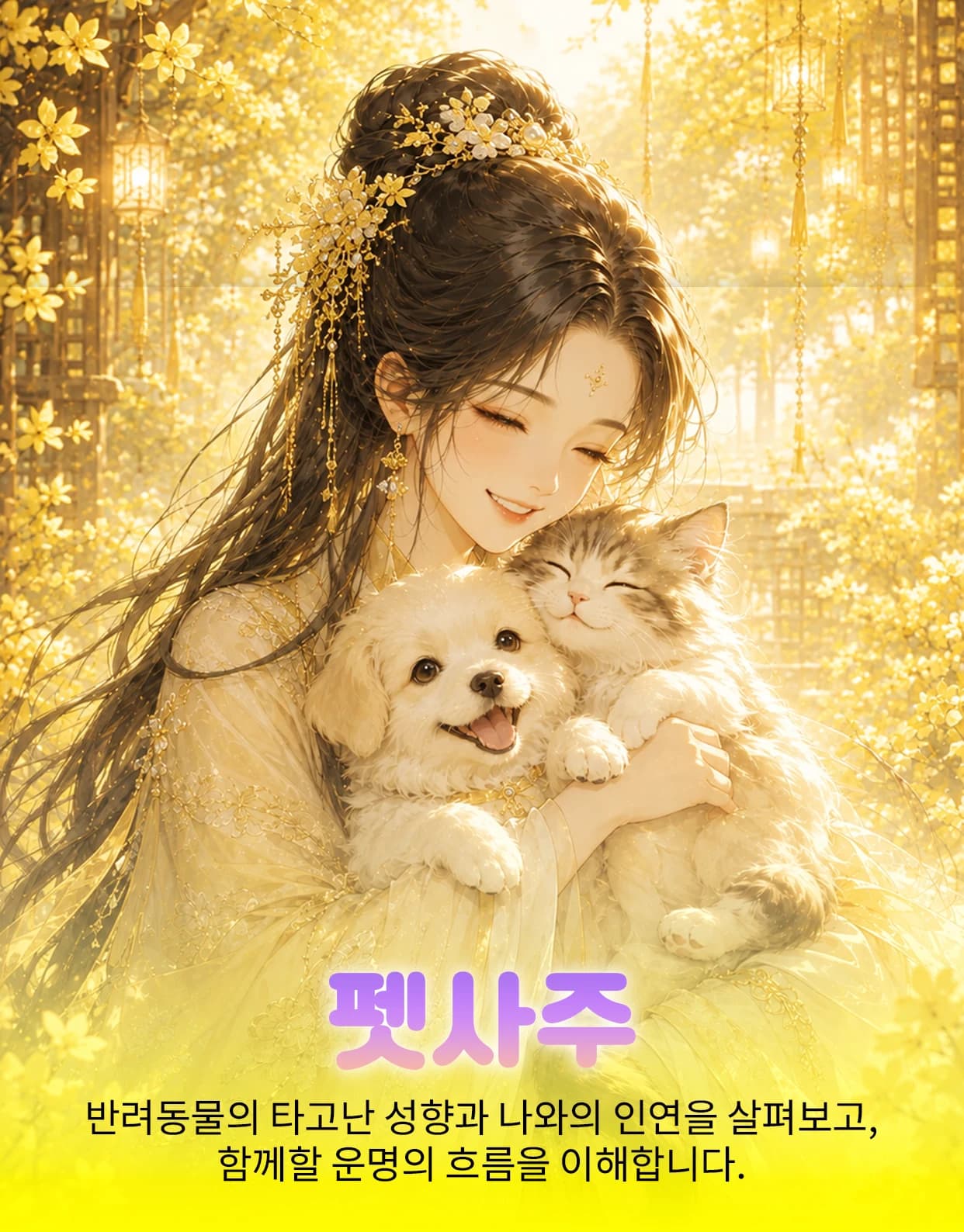 펫 사주 - 반려동물의 기질과 보호자와의 교감, 함께하는 관계의 흐름을 살펴봅니다.